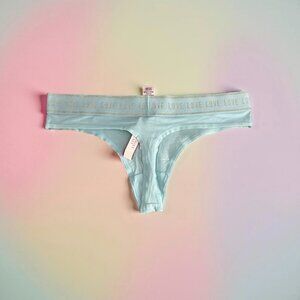 Victoria' s Secret NWT Love Cotton Thong Panty Underwear S/P/CH